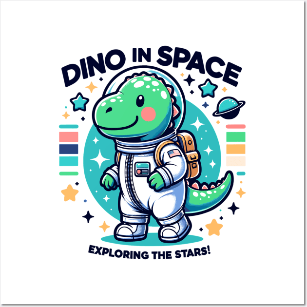 Astro Dino Adventurer: Space Explorer Wall Art by WEARWORLD